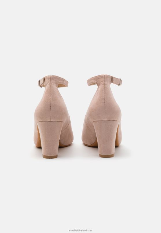 Z62T1605 Women Anna Field Classic Heels Light Pink