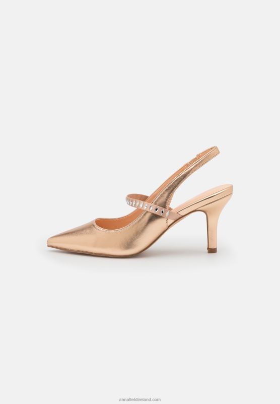 Z62T1611 Women Anna Field Classic Heels Gold