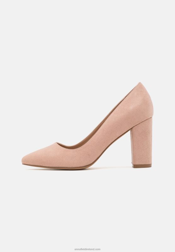 Z62T1614 Women Anna Field Classic Heels Light Pink