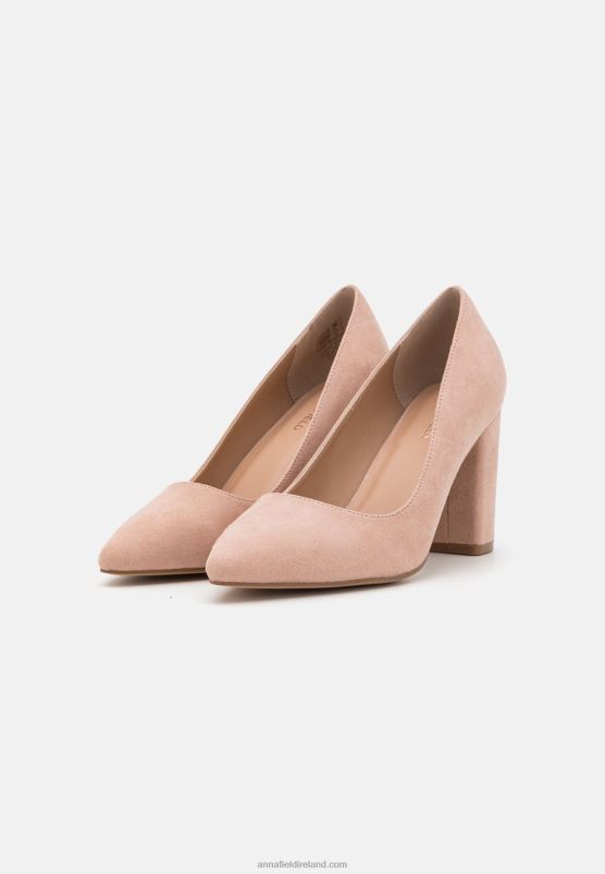 Z62T1614 Women Anna Field Classic Heels Light Pink