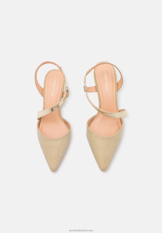 Z62T1631 Women Anna Field Classic Heels Gold