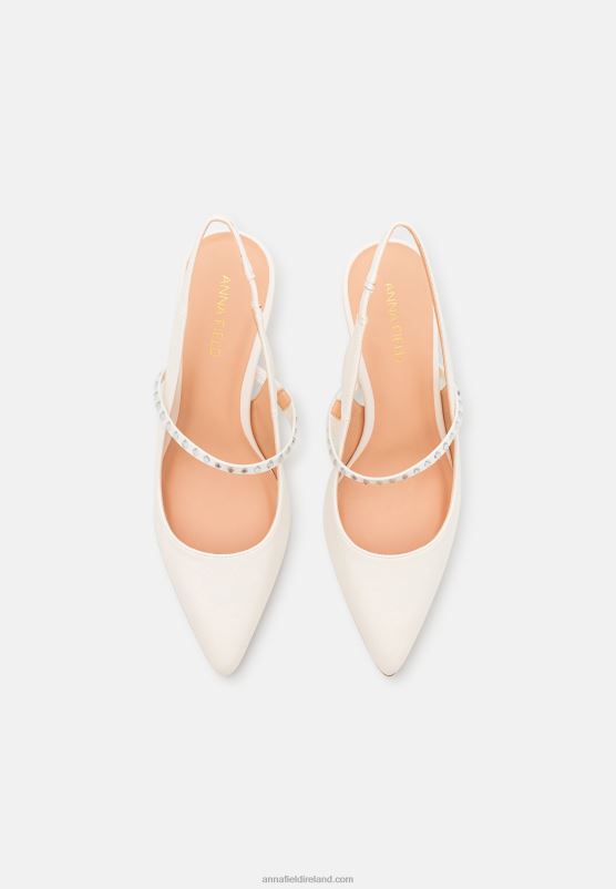 Z62T1641 Women Anna Field Classic Heels White