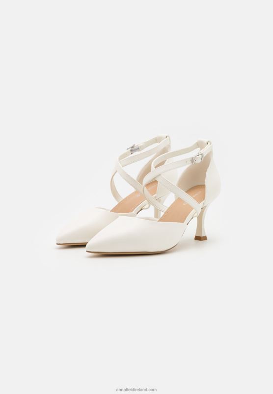 Z62T1674 Women Anna Field Classic Heels White