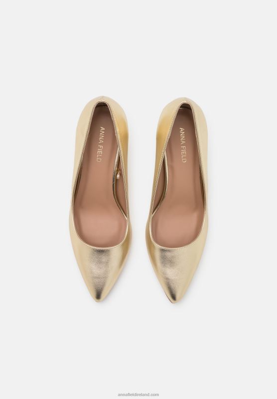 Z62T1675 Women Anna Field Classic Heels Gold
