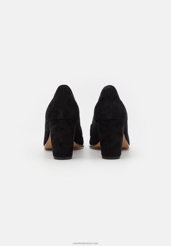 Z62T1678 Women Anna Field Leather Classic Heels Black