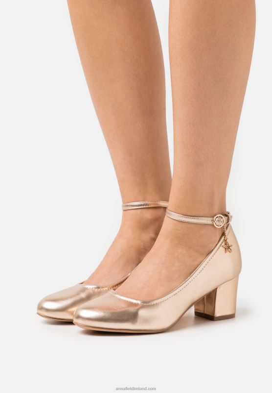 Z62T1680 Women Anna Field Classic Heels Rose Gold-Coloured