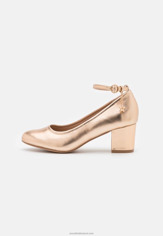 Z62T1680 Women Anna Field Classic Heels Rose Gold-Coloured