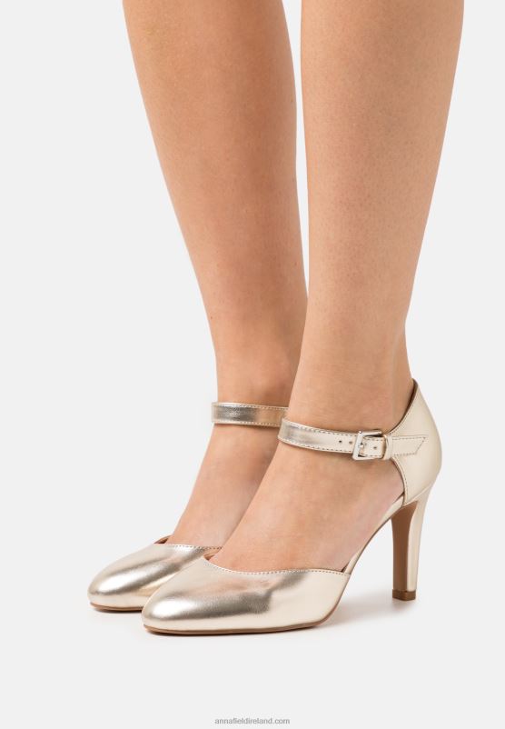 Z62T1692 Women Anna Field Classic Heels Gold