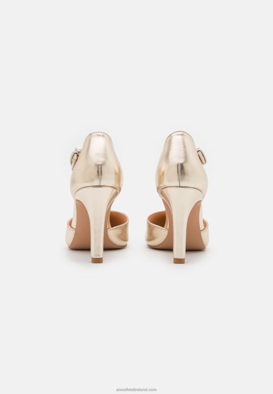 Z62T1692 Women Anna Field Classic Heels Gold