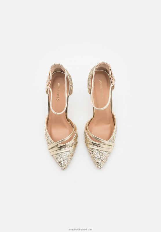 Z62T1702 Women Anna Field Classic Heels Gold