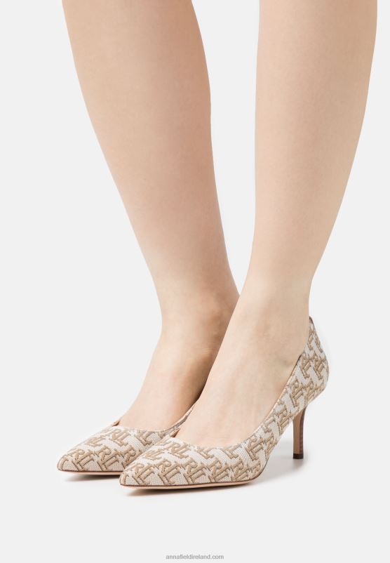 Z62T1715 Women Anna Field Lanette Closed Toe Classic Heels Khaki