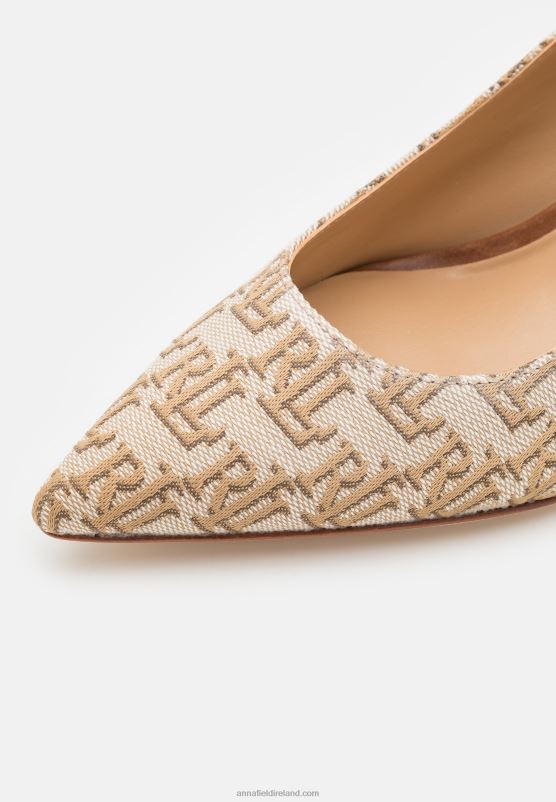 Z62T1715 Women Anna Field Lanette Closed Toe Classic Heels Khaki