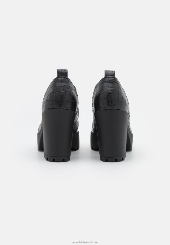 Z62T1746 Women Anna Field Lace-Up Heels Black