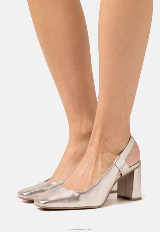 Z62T1752 Women Anna Field Classic Heels Platinum