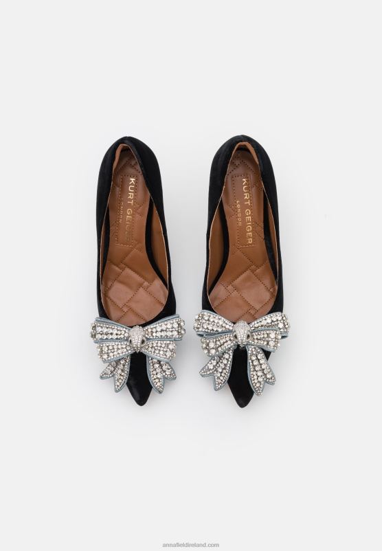 Z62T1761 Women Anna Field Belgravia Bow Classic Heels Black