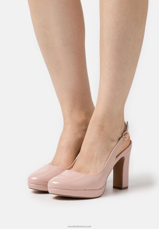 Z62T1767 Women Anna Field Platform Heels Light Pink