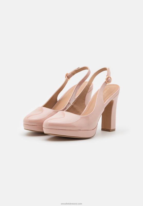 Z62T1767 Women Anna Field Platform Heels Light Pink