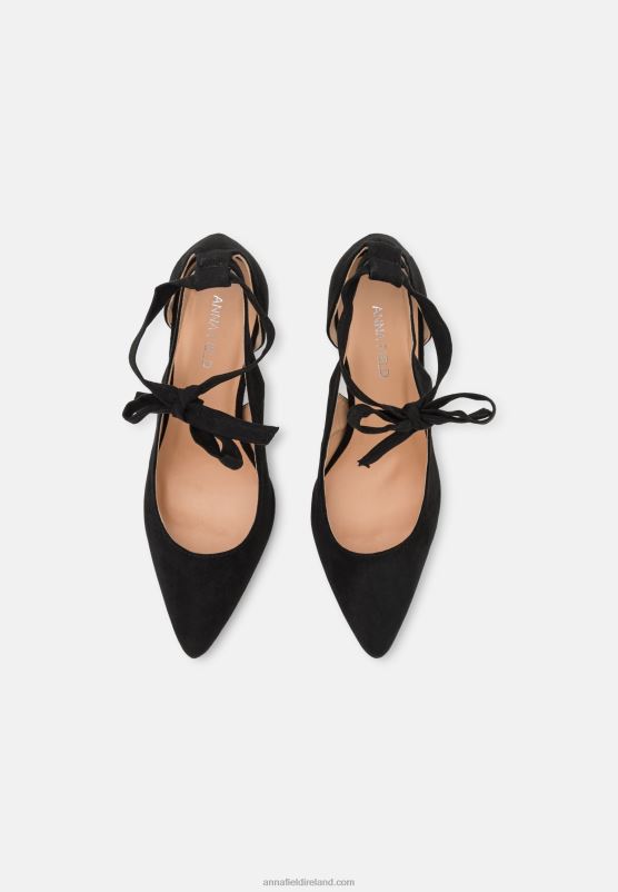 Z62T1772 Women Anna Field Lace-Up Heels Black