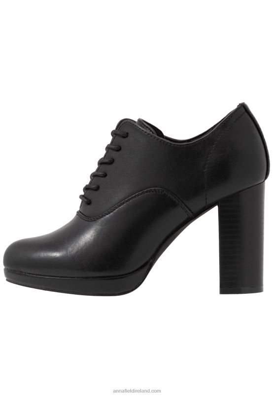 Z62T1773 Women Anna Field Comfort High Heeled Ankle Boots Black