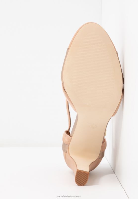 Z62T1778 Women Anna Field Leather High Heels High Heels Light Pink