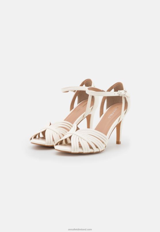 Z62T1245 Women Anna Field High Heeled Sandals White