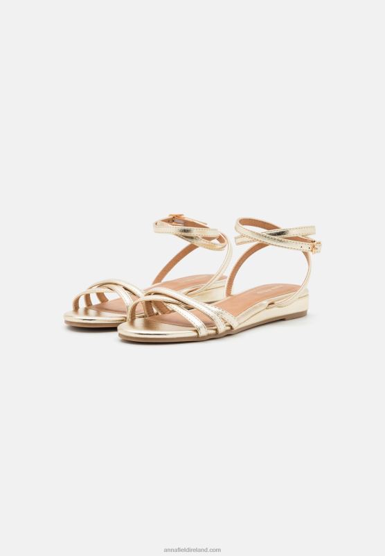 Z62T1247 Women Anna Field Sandals Gold