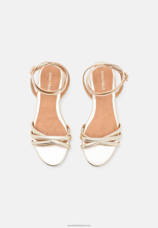 Z62T1247 Women Anna Field Sandals Gold