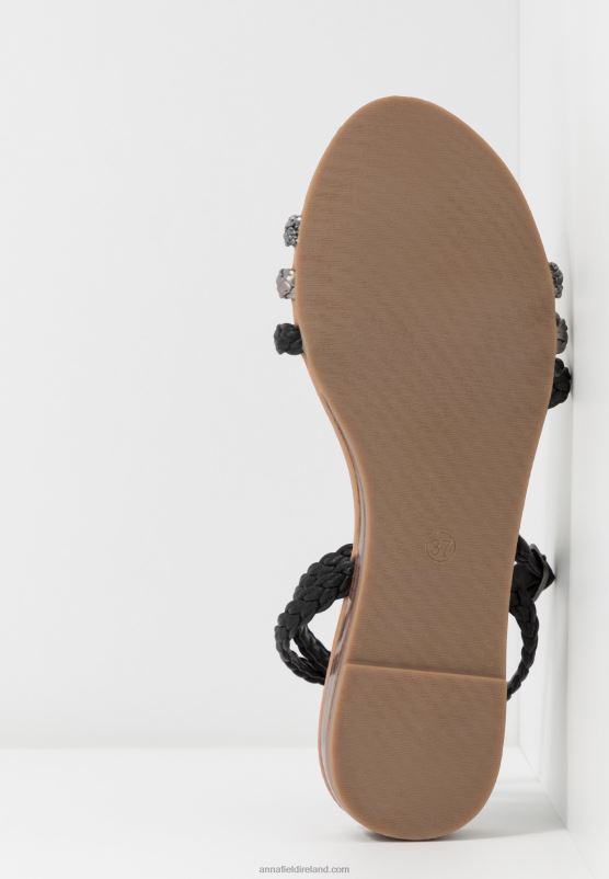 Z62T1248 Women Anna Field Sandals Black/Silver