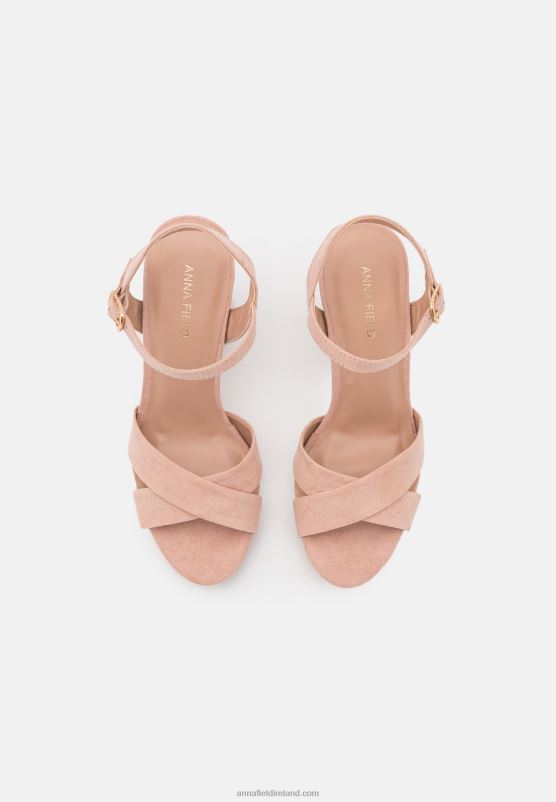 Z62T1249 Women Anna Field Sandals Light Pink