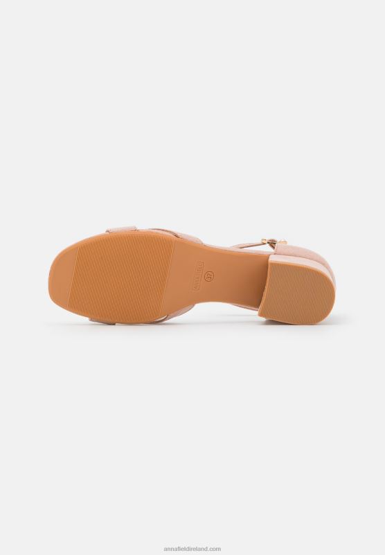 Z62T1252 Women Anna Field Sandals Light Pink