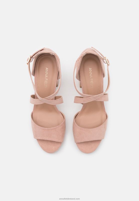 Z62T1256 Women Anna Field Sandals Rose/Gold