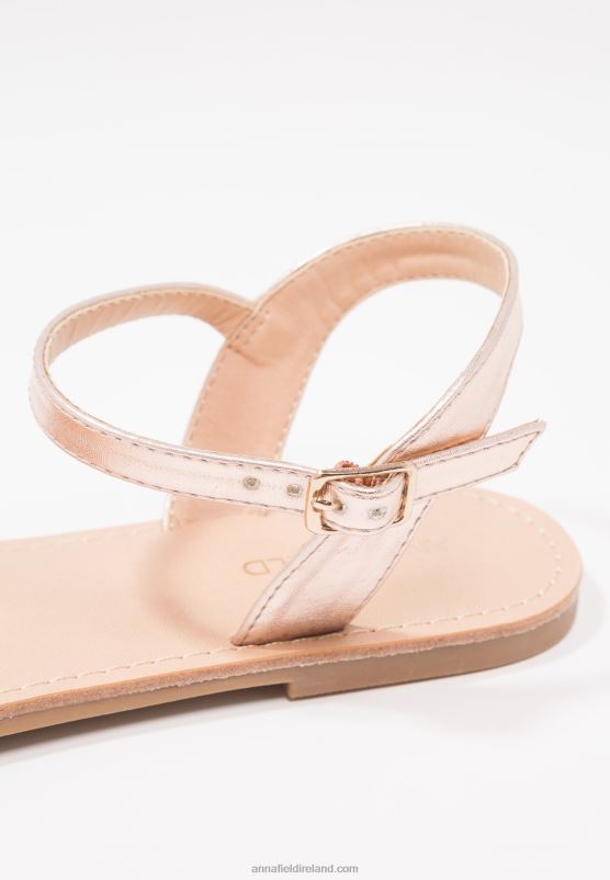 Z62T1257 Women Anna Field Sandals Rose Gold