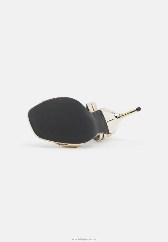 Z62T1258 Women Anna Field High Heeled Sandals Gold