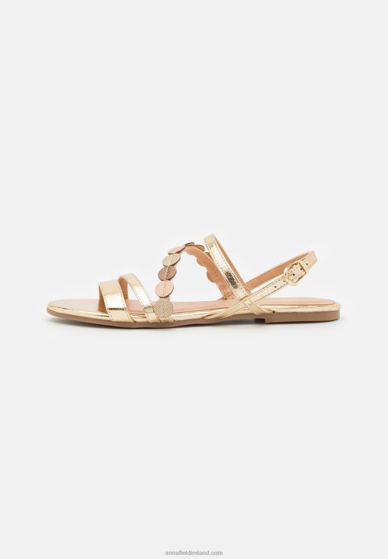 Z62T1260 Women Anna Field Sandals Gold