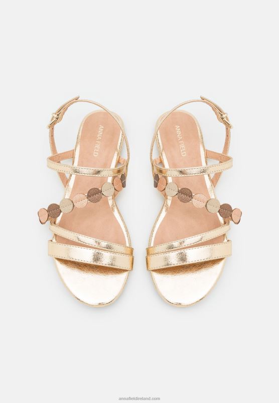 Z62T1260 Women Anna Field Sandals Gold