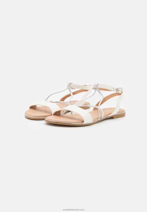 Z62T1263 Women Anna Field Sandals White