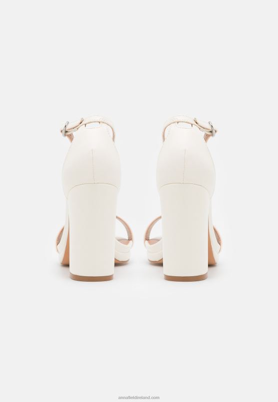 Z62T1288 Women Anna Field High Heeled Sandals White