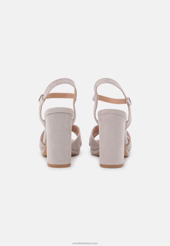 Z62T1292 Women Anna Field Sandals Light Grey