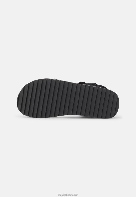 Z62T1298 Women Anna Field Walking Sandals Black