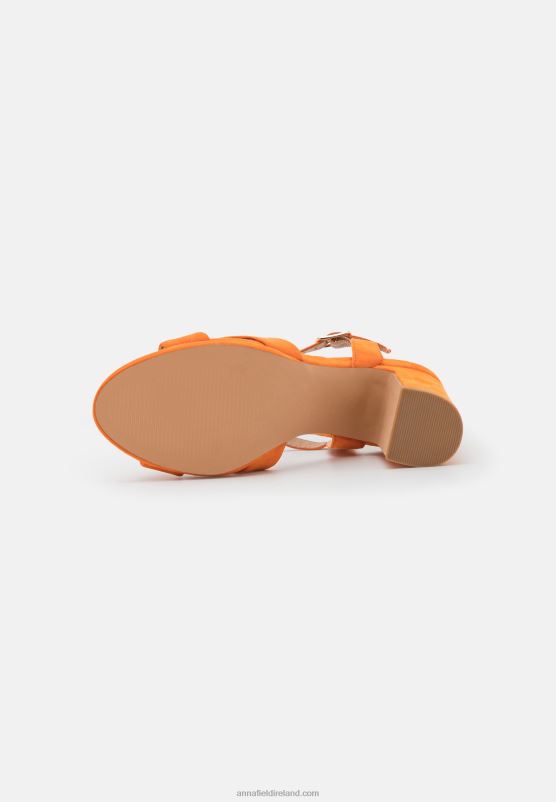 Z62T1303 Women Anna Field Sandals Orange