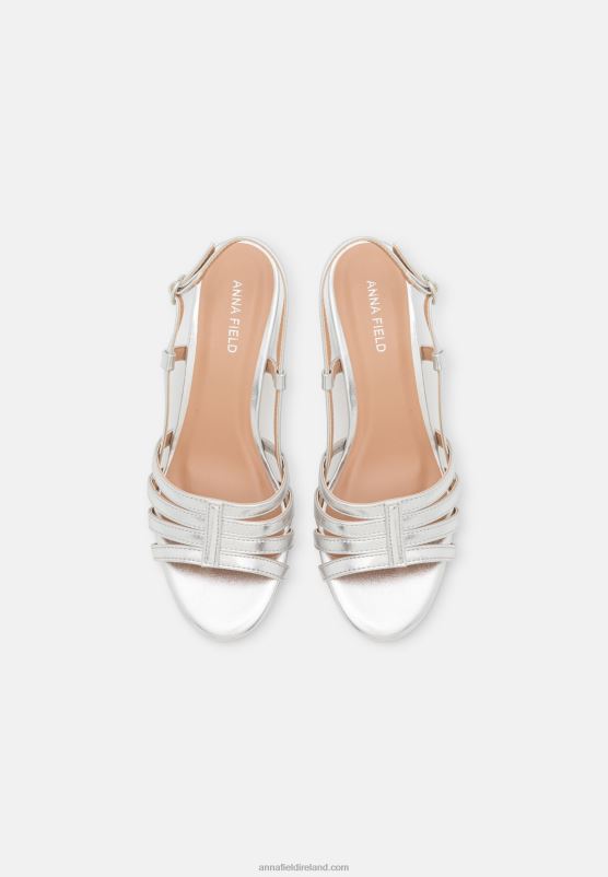 Z62T1304 Women Anna Field Sandals Silver