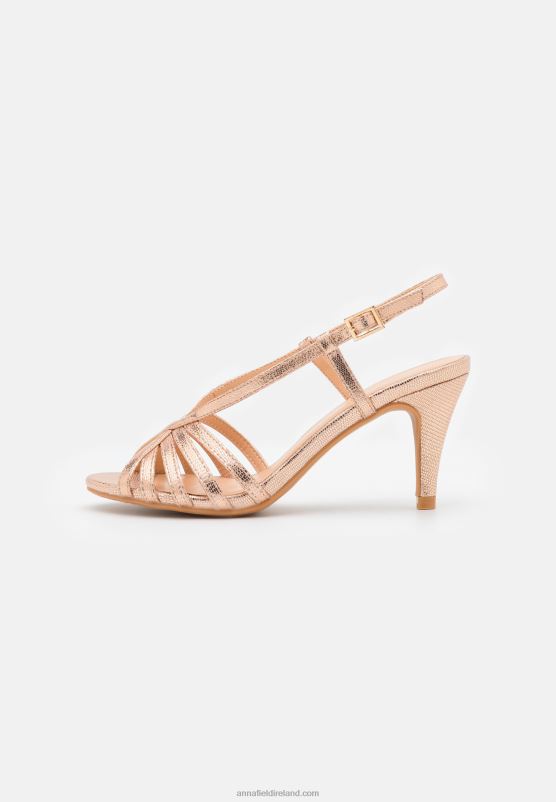Z62T1312 Women Anna Field Sandals Rose Gold
