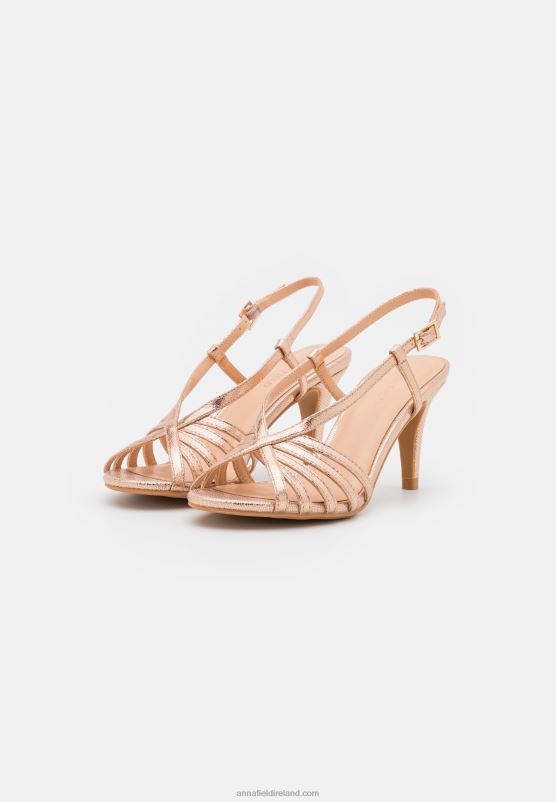 Z62T1312 Women Anna Field Sandals Rose Gold