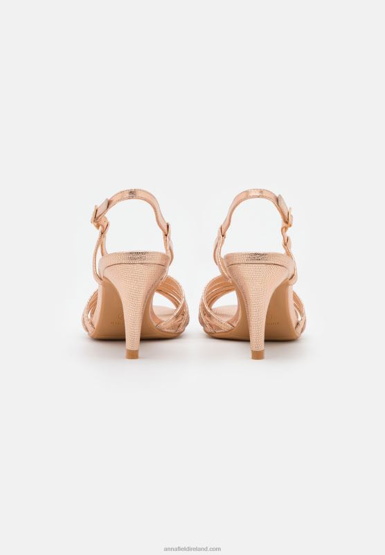 Z62T1312 Women Anna Field Sandals Rose Gold