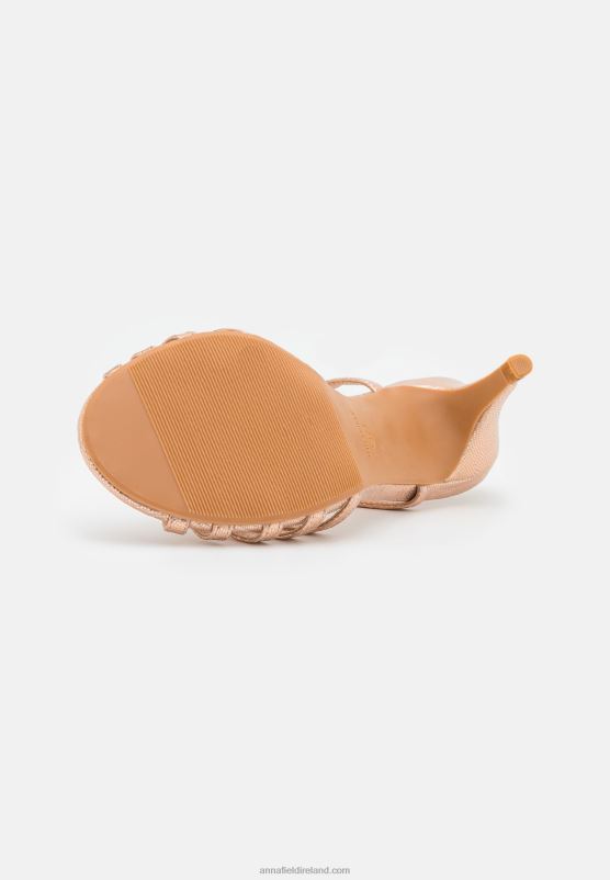 Z62T1312 Women Anna Field Sandals Rose Gold