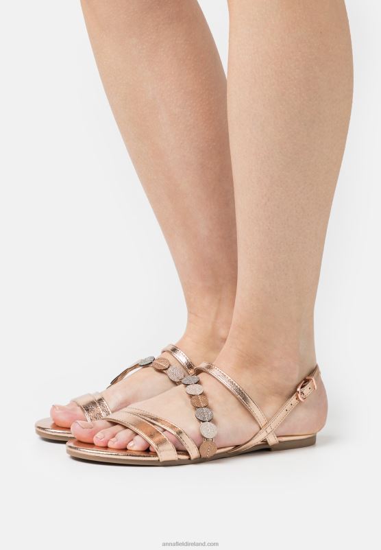 Z62T1313 Women Anna Field Sandals Rose Gold-Coloured