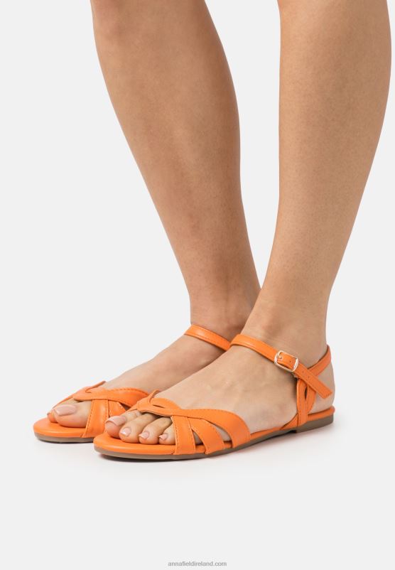 Z62T1317 Women Anna Field Sandals Orange