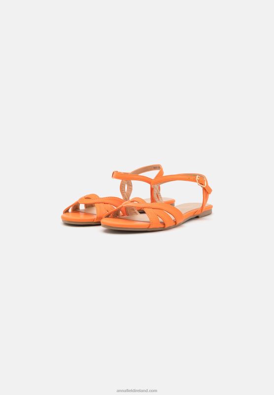 Z62T1317 Women Anna Field Sandals Orange