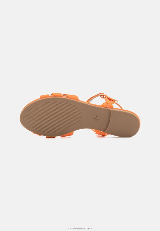 Z62T1317 Women Anna Field Sandals Orange