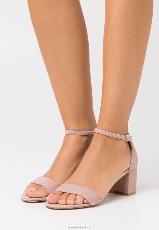 Z62T1326 Women Anna Field Leather Sandals Rose